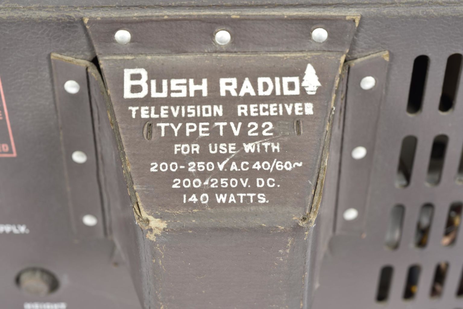 Bush TV22 Snellings Museum Bush TV22 Snellings Museum