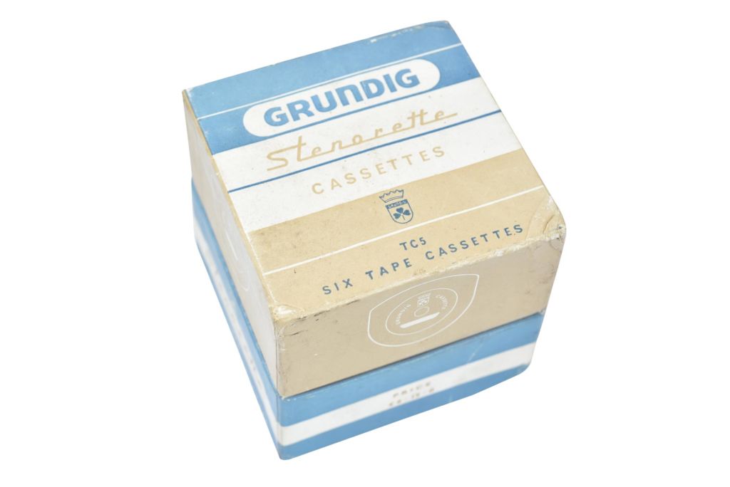 Dictaphone à Microcassette Grundig Stenorette 2000 - Occasion Fonctionnel, Couleur Noir