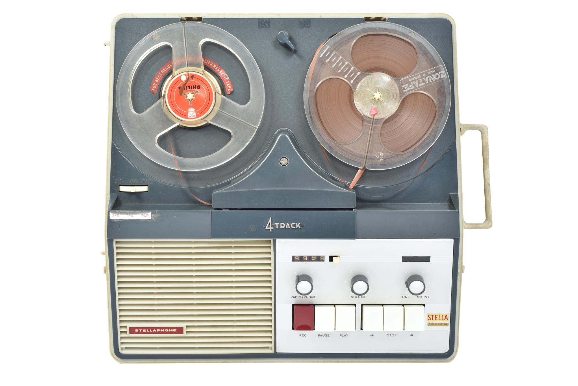 Stellaphone brand reel to reel recorder fitted with Synchrotape